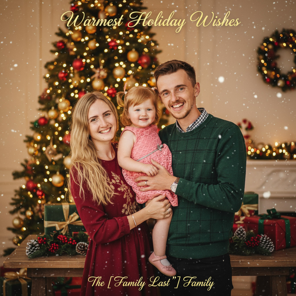 AI-generated holiday card