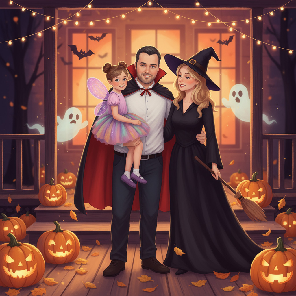 AI-generated holiday card